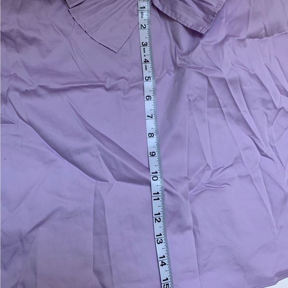 Kate Spade Lilac Pleated and Belted Sleeveless Top - Picture 9 of 10